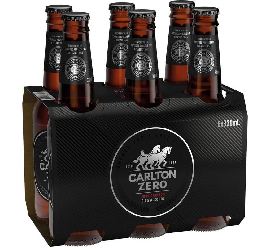 Carlton Zero Non Alcoholic Beer Bottles (6 Pack)