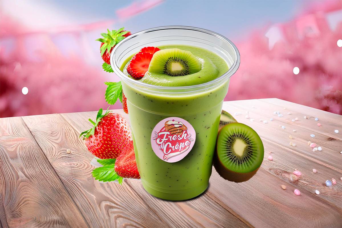 Smoothie fraise et kiwi