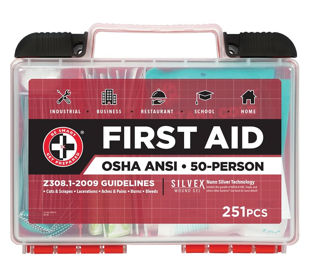 BE SMART GET PREPARED 251 -Piece All-purpose First Aid Kit
