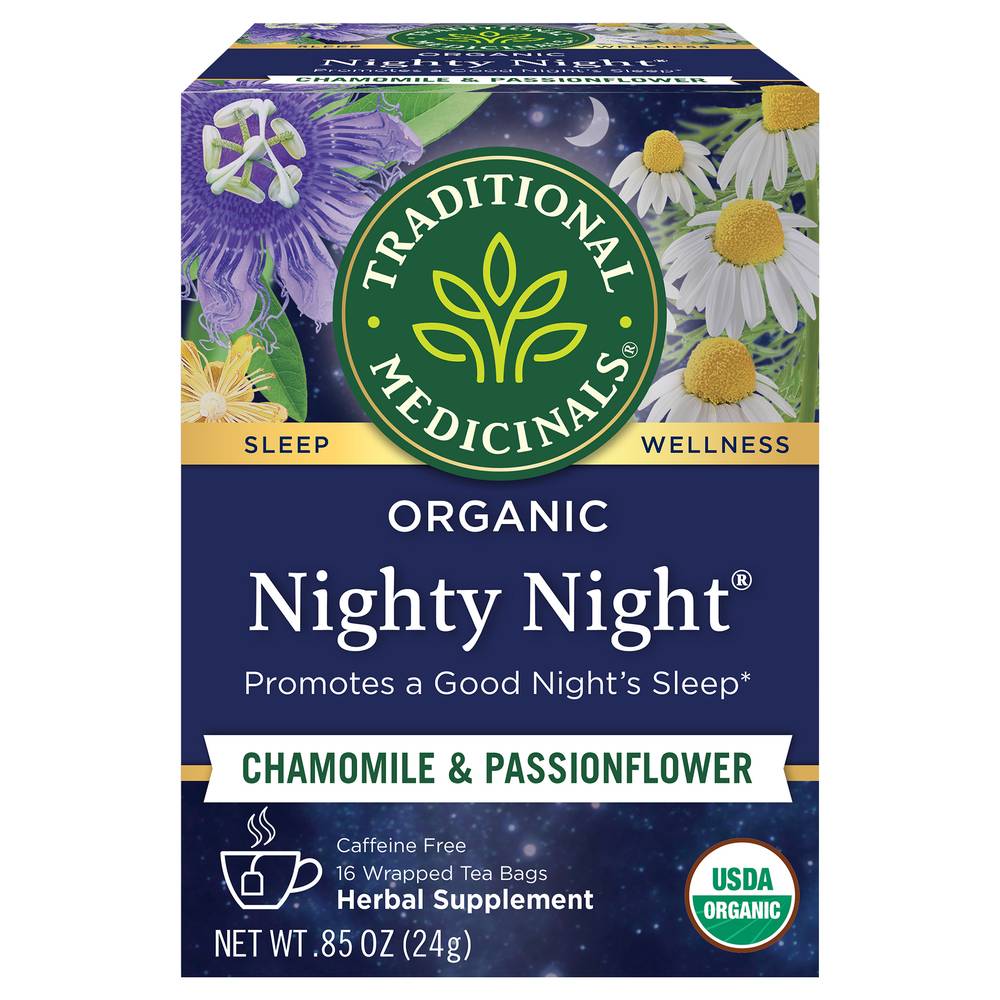 Traditional Medicinals Nighty Night Extra Valerian Tea (16 ct, 24 g)