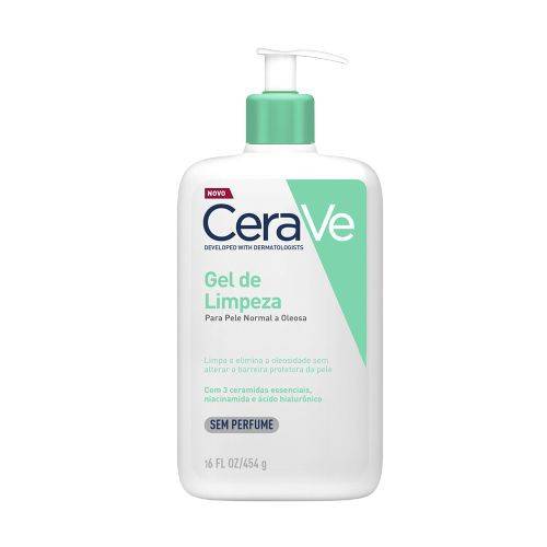 Cerave gel de limpeza para pele normal a oleosa sem perfume (454g)