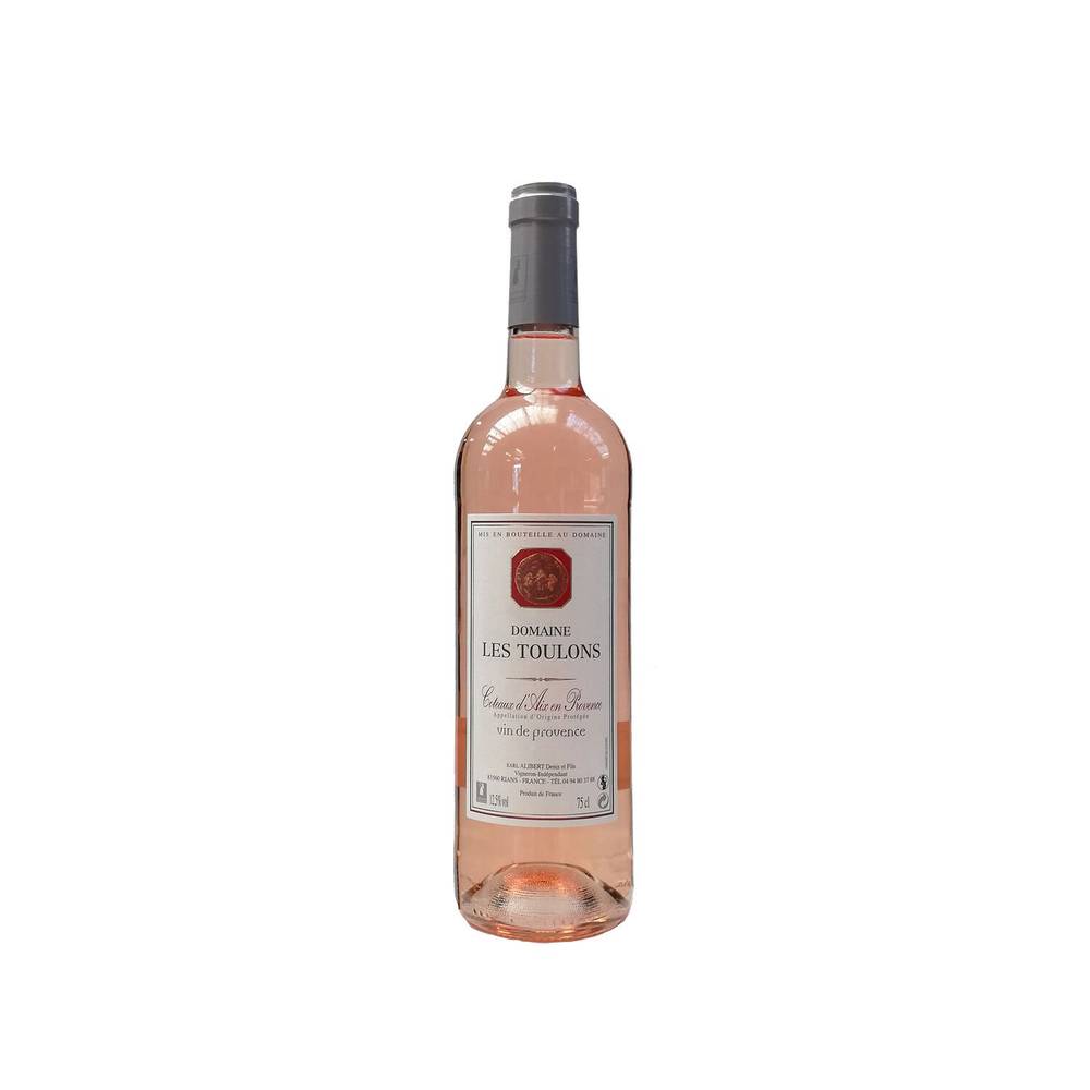 Domaine Les Toulons - Vin rosé aop coteaux d'aix domestique (750ml)