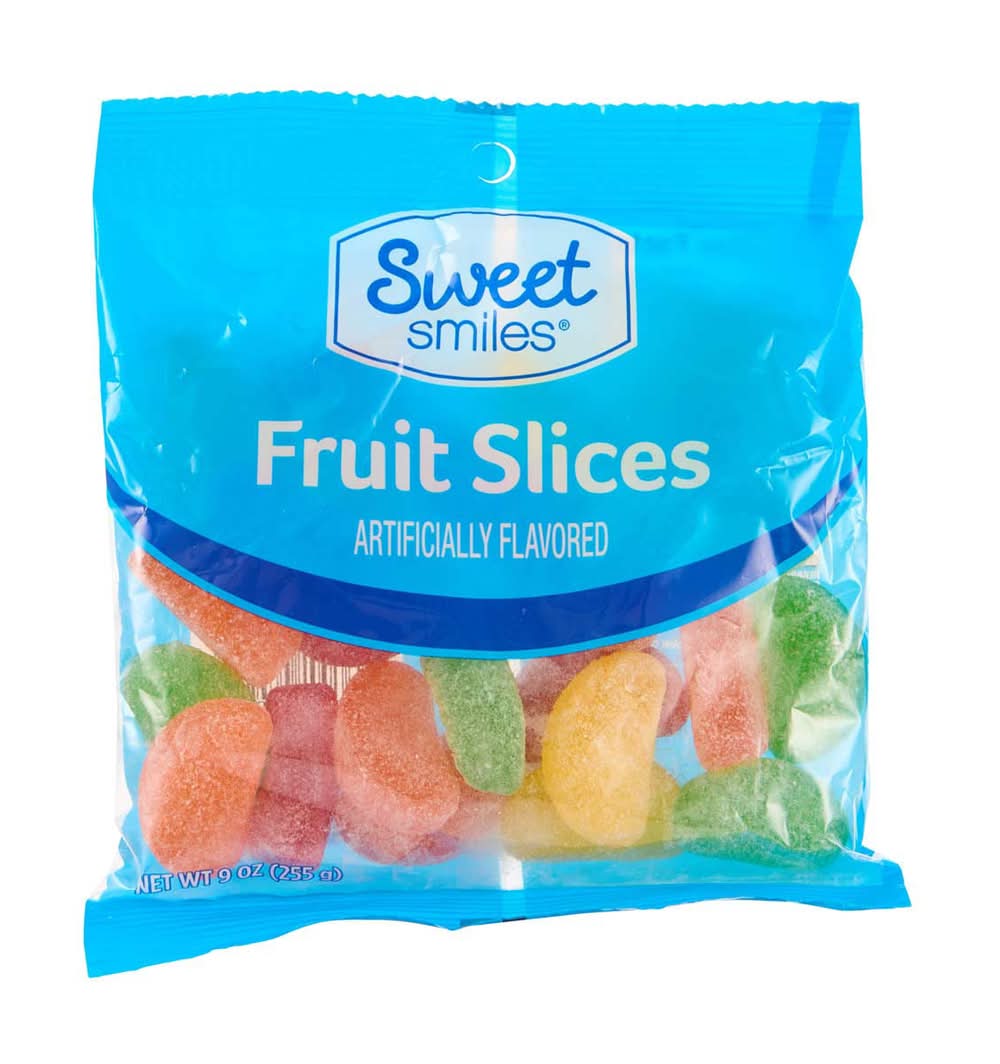 Sweet Smiles Fruit Slices Candy 9 Oz