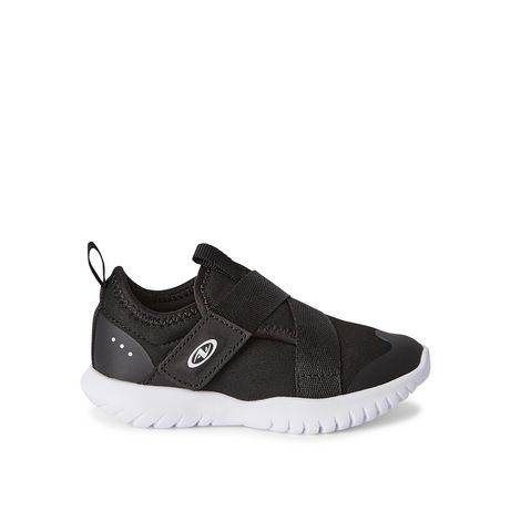 Athletic Works Toddler Boys'' Strap Sneakers (color: black, size: 8)