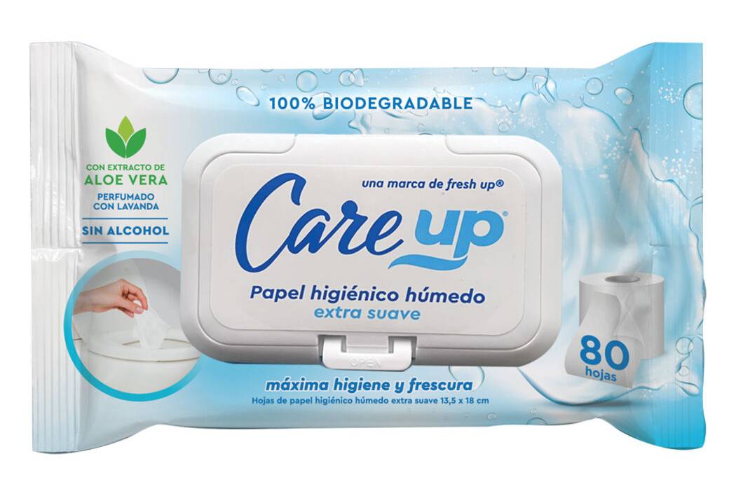 Care Up Papel Higiénico Húmedo 80 Unidades