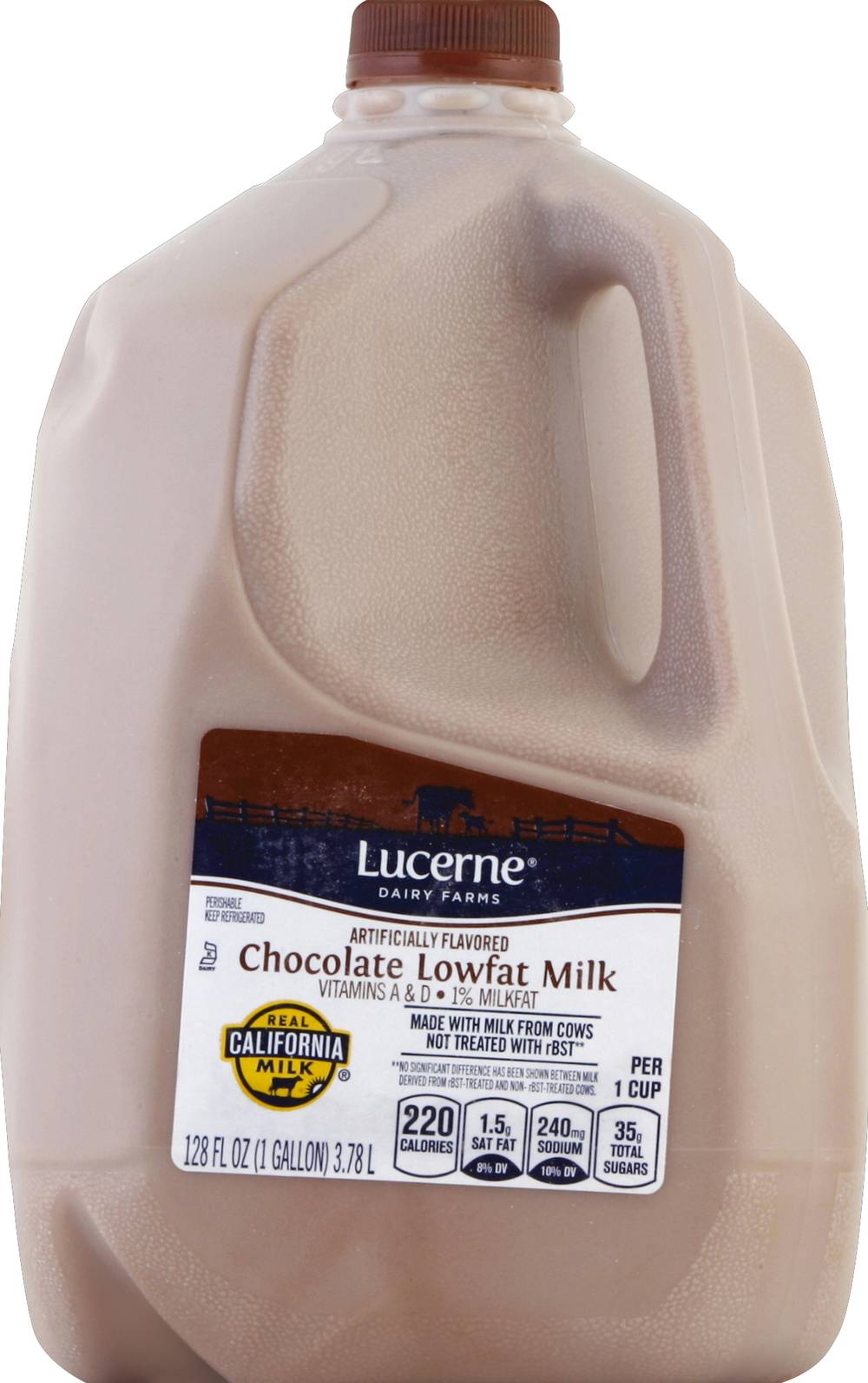 Lucerne 1% Lowfat Milk, Chocolate (128 fl oz)