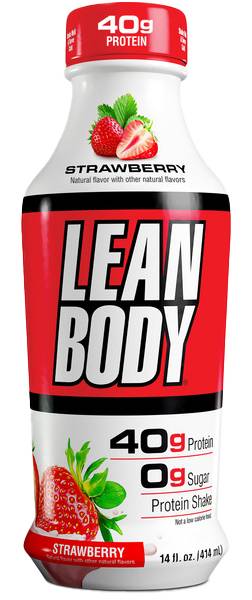 Lean Body Strawberry Protein Shake 14oz