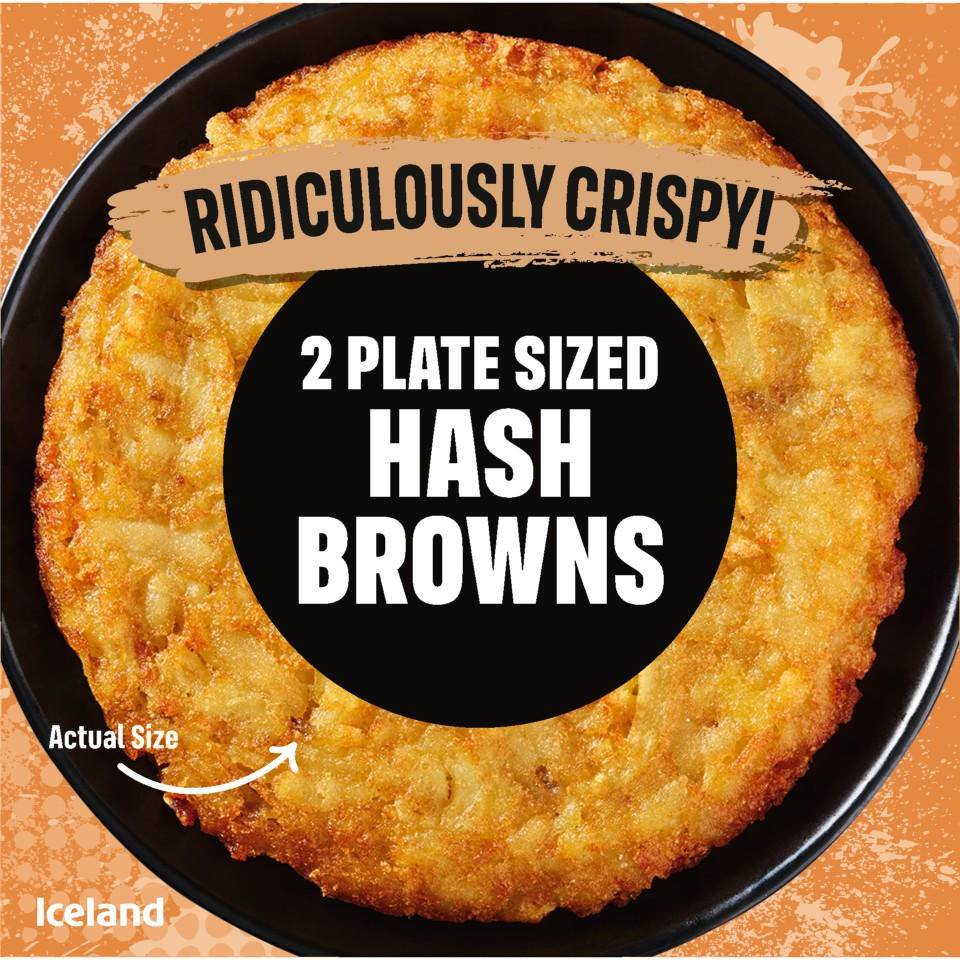 Iceland Ridiculously Crispy Plate Sized Hash Browns