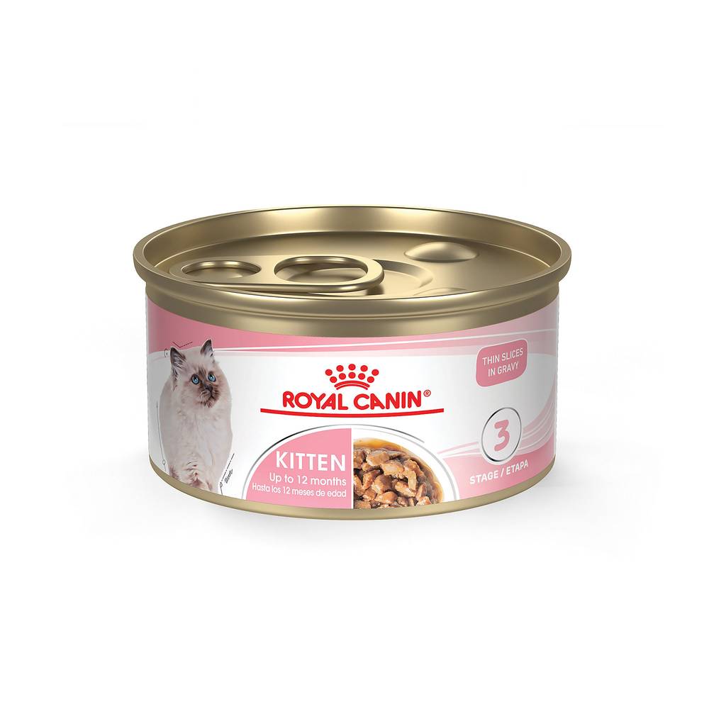 Royal Canin® Feline Health Nutrition Kitten Thin Slices in Gravy Wet Cat Food  3 oz can (Flavor: Other, Color: Assorted, Size: 3 Oz)