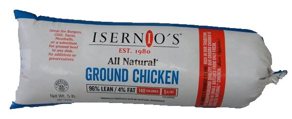 Isernio's All Natural Ground Chicken (5 lbs)