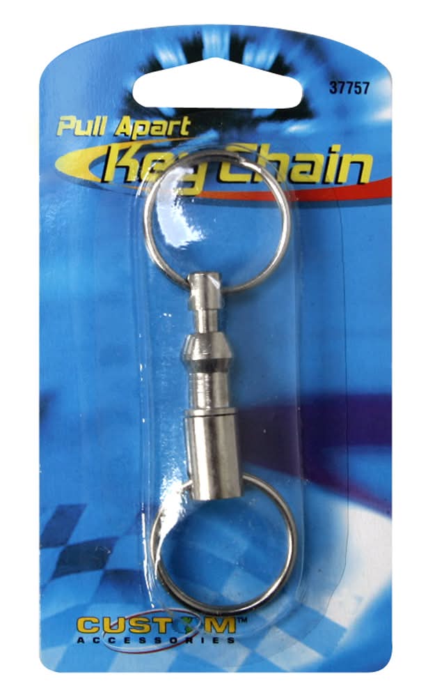 Custom Accessories Pull Apart Key Chain, Silver