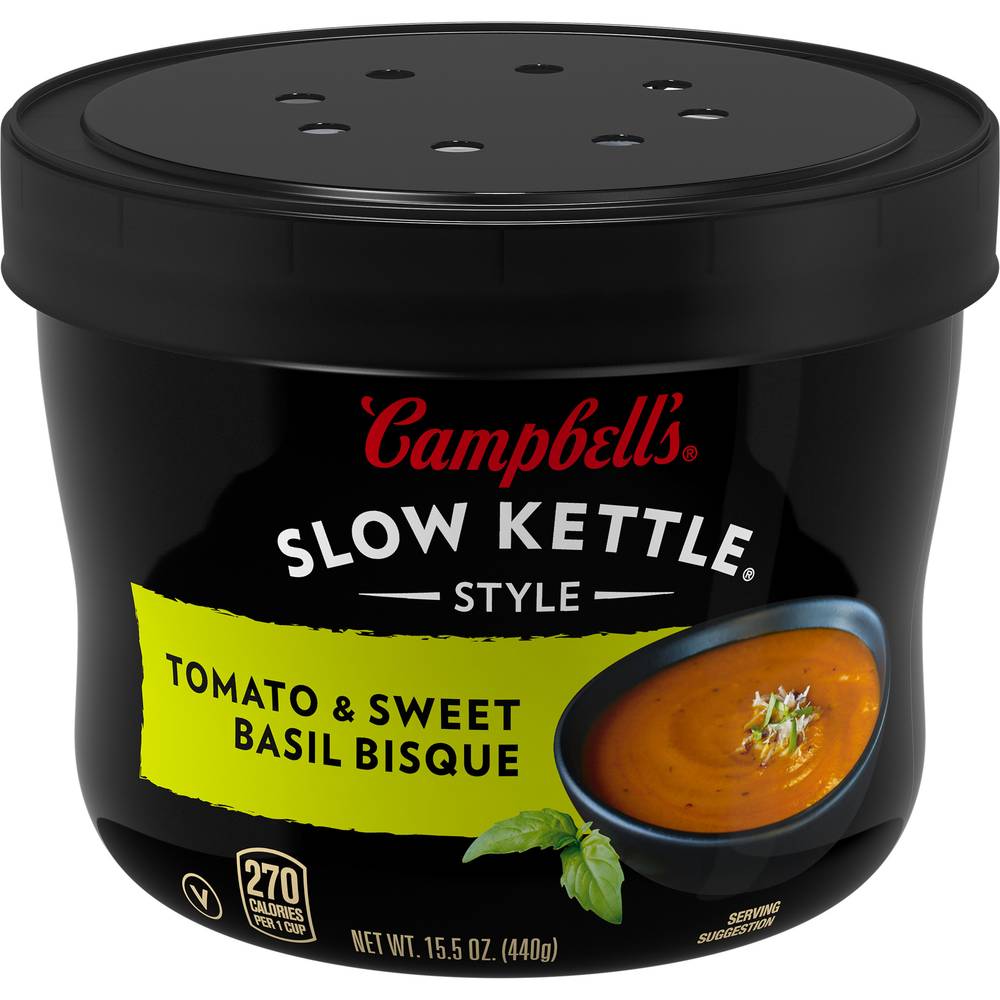 Campbell's Slow Kettle Tomato & Sweet Basil Bisque (15.5 oz)