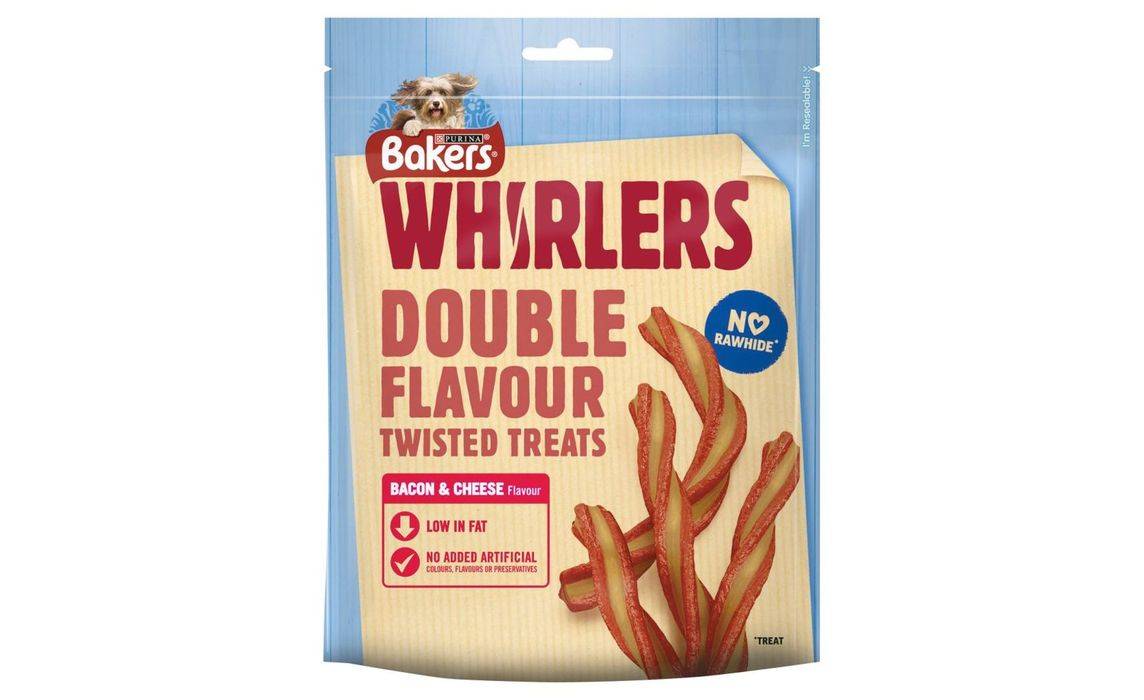 Bakers Dog Treat Bacon And Cheese Whirlers 130g (401103)