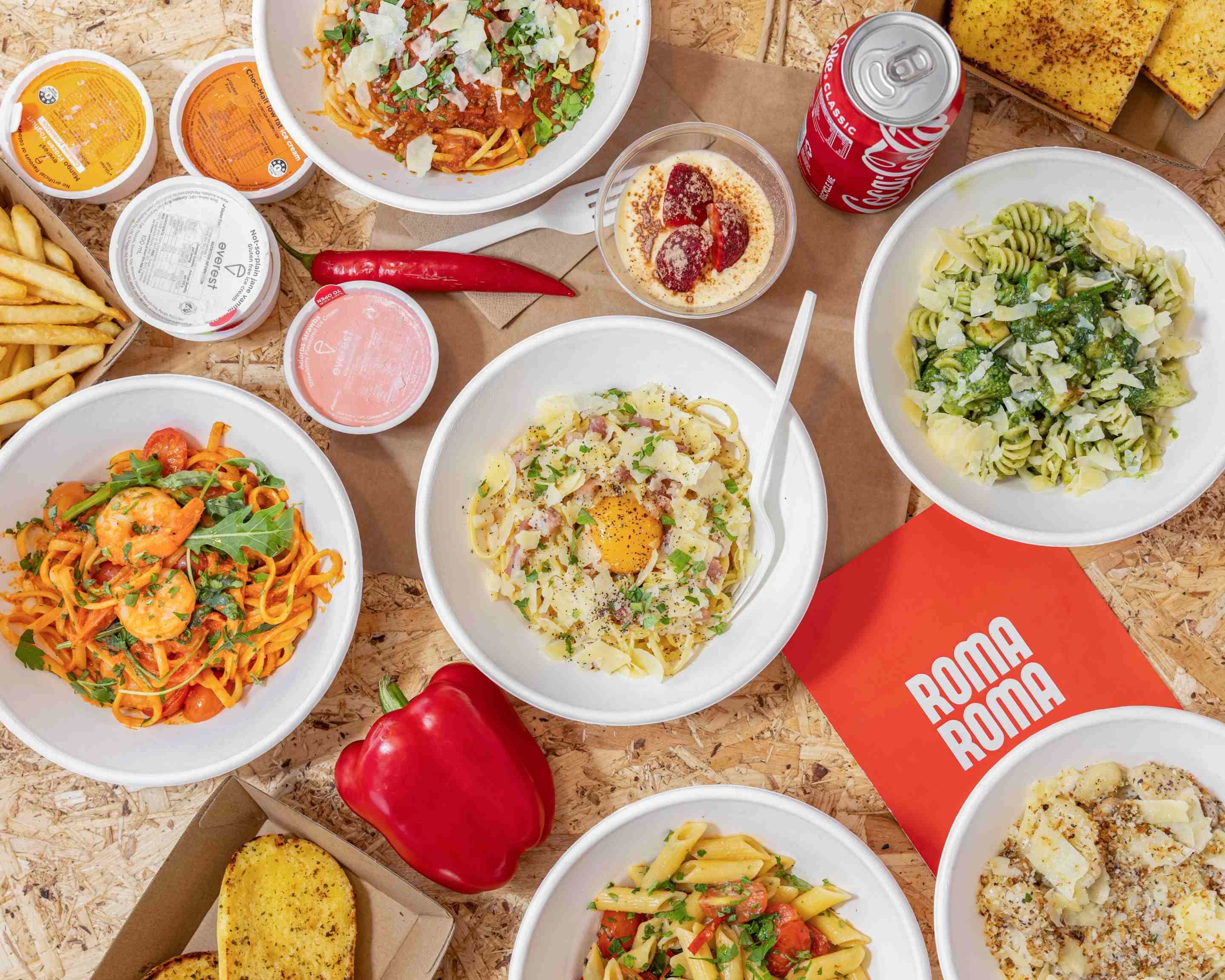 Roma Roma Pasta Bar Menu Takeout in Brisbane | Delivery Menu & Prices ...