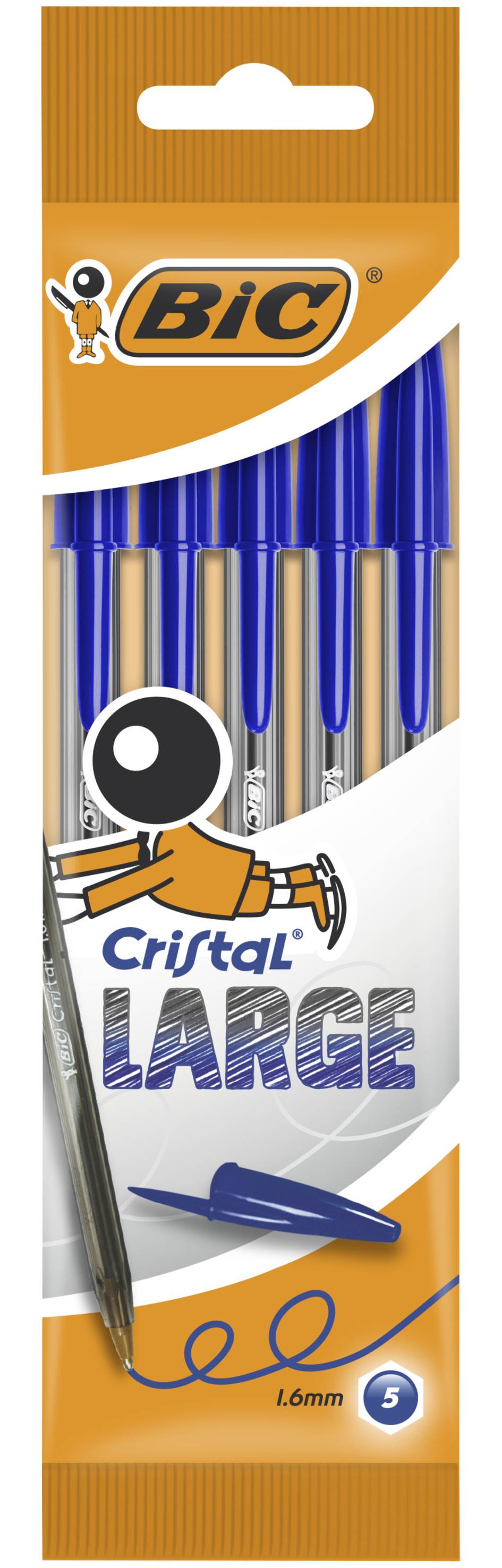 Esferográfica Cristal Large de Tinta Azul