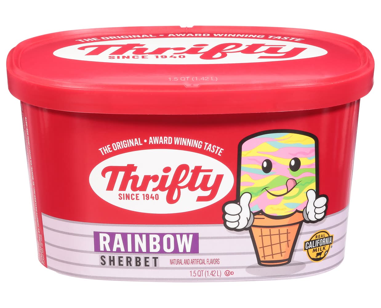 Thrifty Rainbow Sherbet Ice Cream (3.12 lbs)