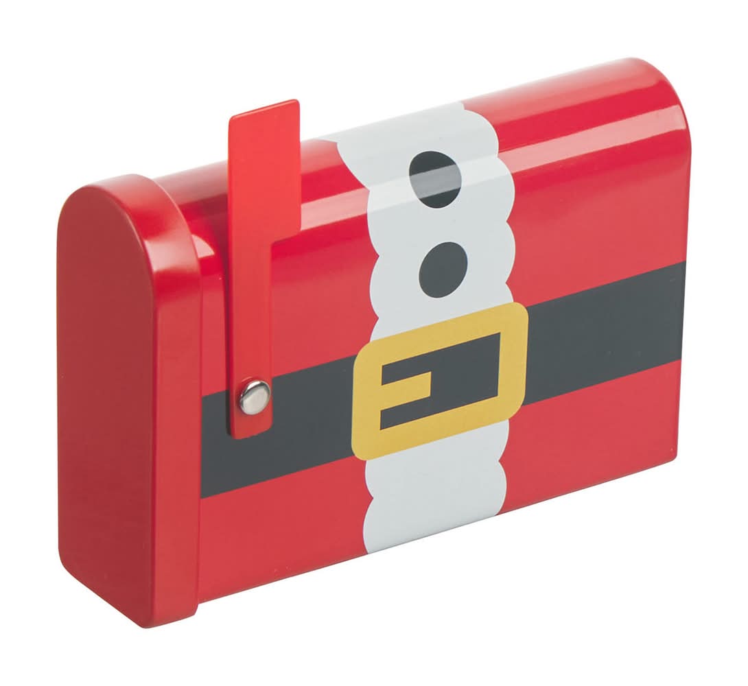 Holiday Style Christmas Mini Tin Mailbox (2 pack)