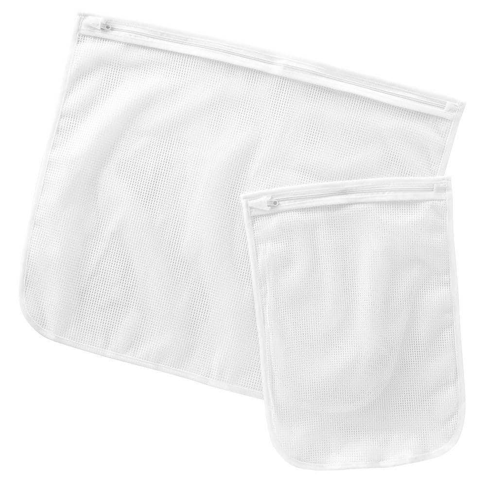 Whitmor Mesh Laundry Bags, White (2 ct)