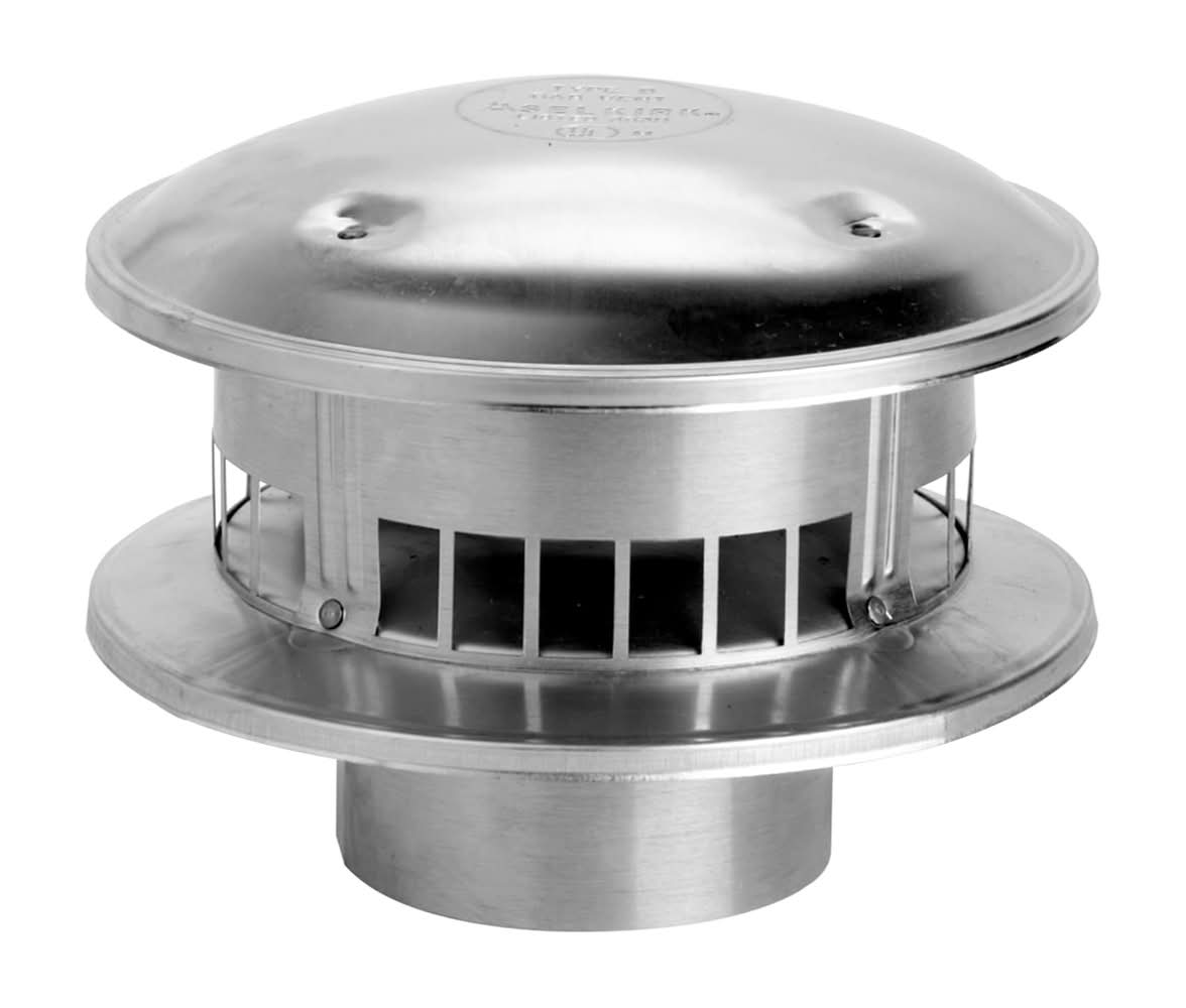 Selkirk Vent Pipe 3-in -Dia Stainless steel B vent cap Gas Water Heater