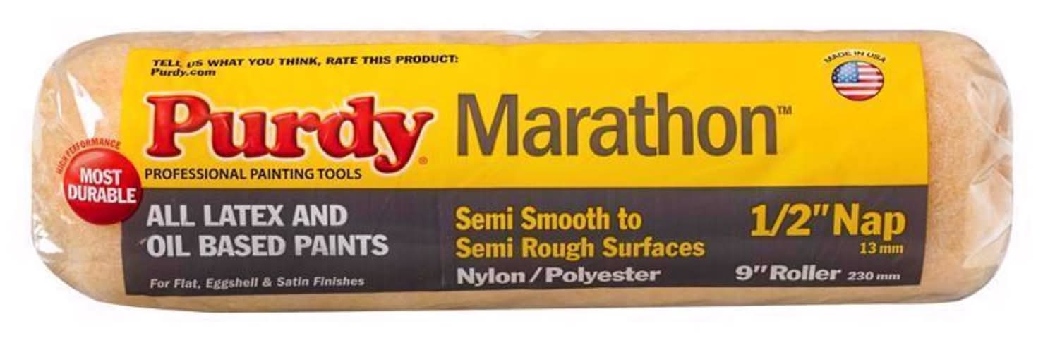 Purdy Marathon Nylon/Polyester 9 In. W X 1/2 In. Paint Roller Cover 1 Pk