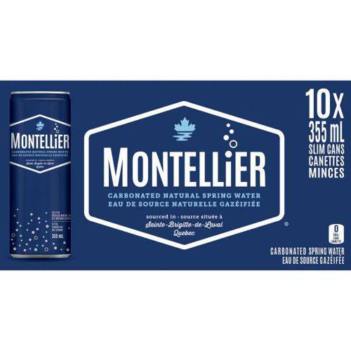 Montellier eau minérale naturelle gazéifiée (10 x 355 ml) - carbonated natural mineral water (10 x 355 ml)