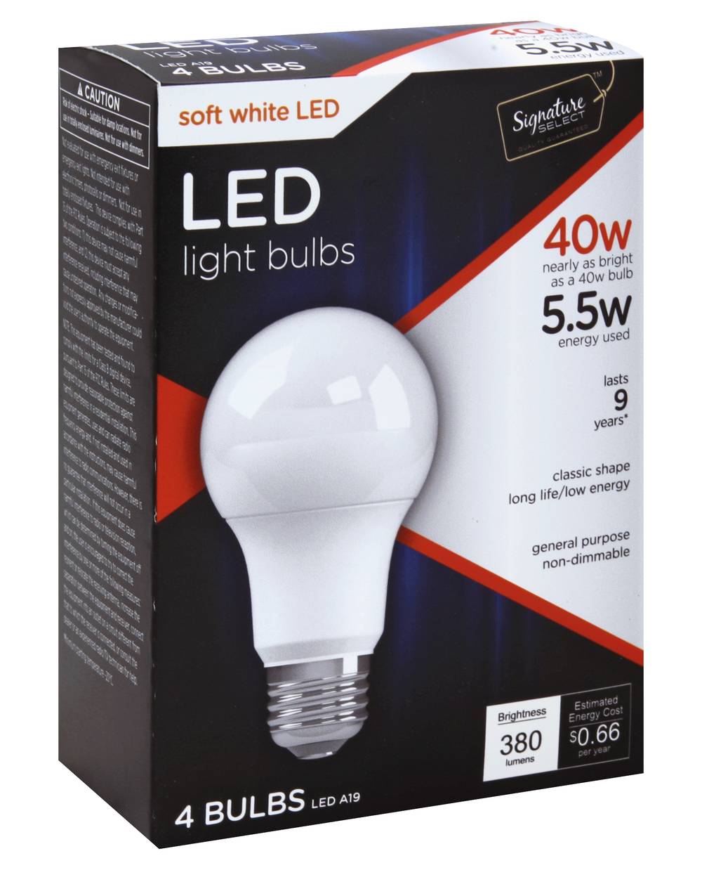 Signature Select Led Soft White 5.5 Watts Light Bulb
