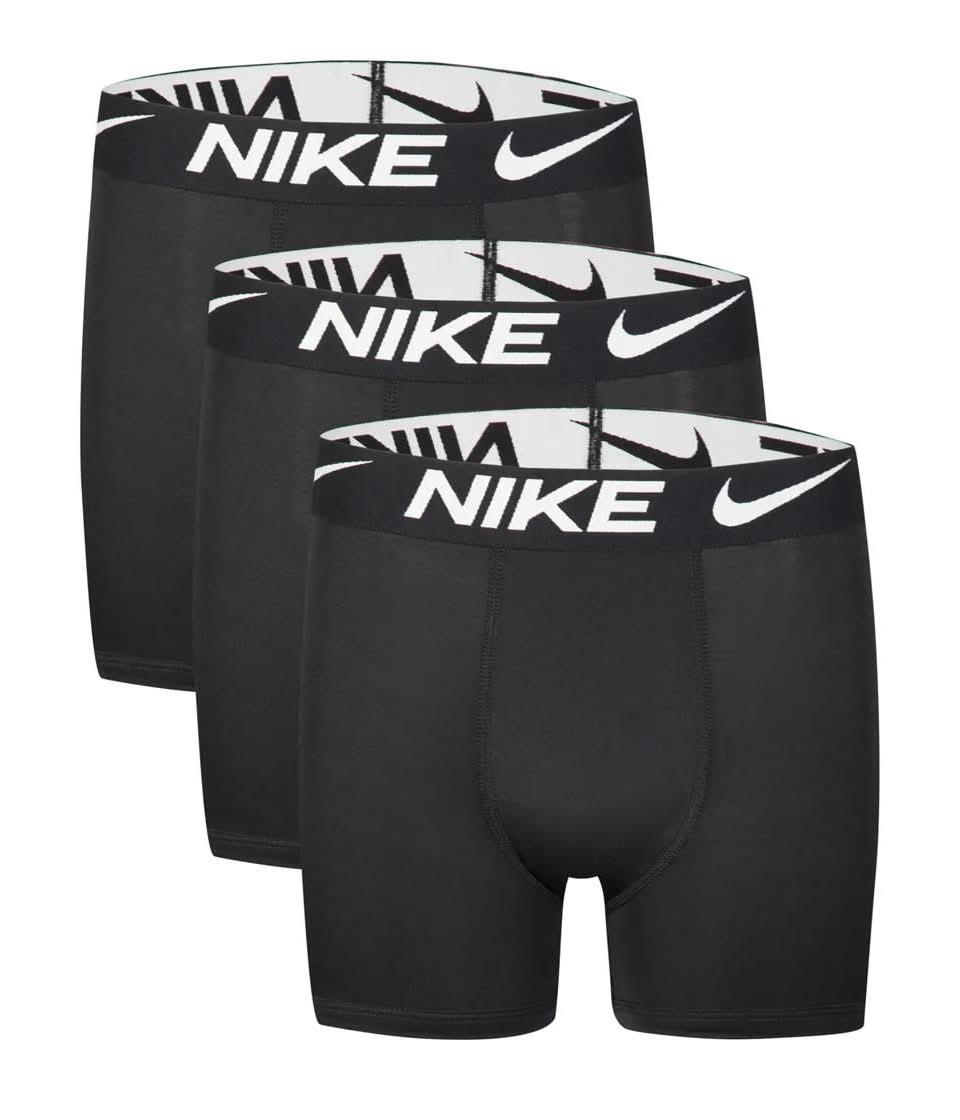 Nike Dri-Fit Essential Micro Kids' Boxer Brief - 3 Pack (Black L)