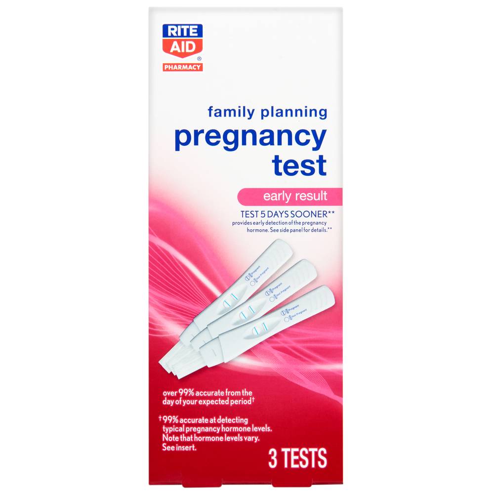 Rite Aid Family Planning Pregnancy Test (3 ct)