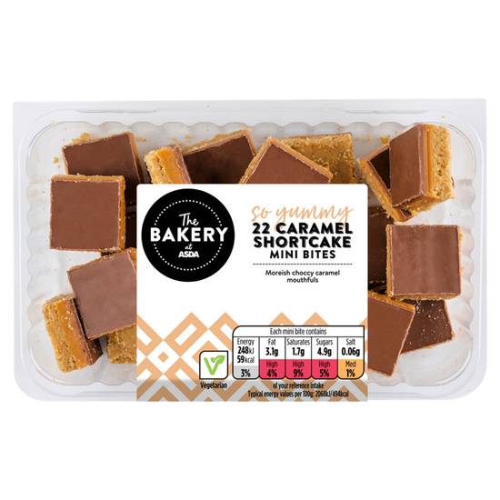 Asda Baker's Selection 22 Mini Caramel Shortcake Bites