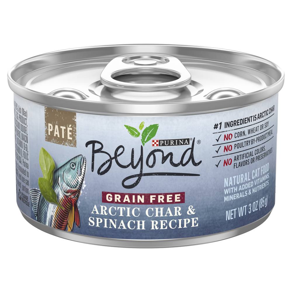 Beyond Purina Arctic Char Spinach Recipe Pate Cat Food (3 oz)