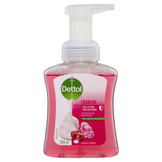 Dettol Antibacterial Foam Hand Wash Pump Rose And Cherry 250mL