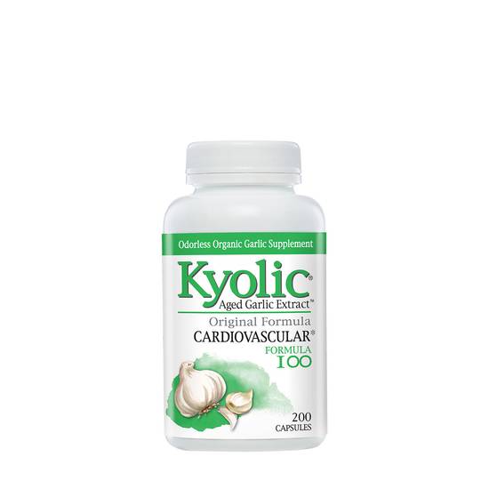 Kyolic Aged Garlic Extract Capsules, Cardiovascular Formula 100 - 200 ct