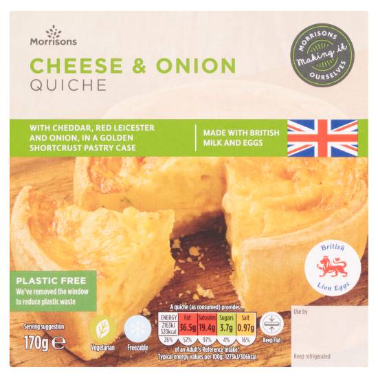 Morrisons Cheese & Onion Quiche