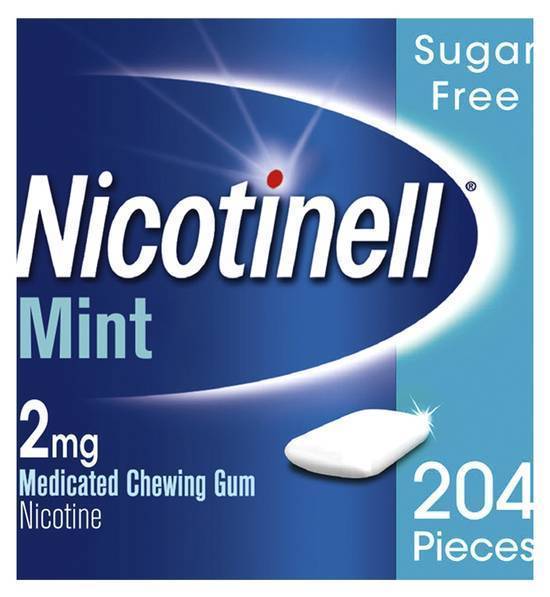 Nicotinell Nicotine Gum 2 mg Mint 204 Pieces