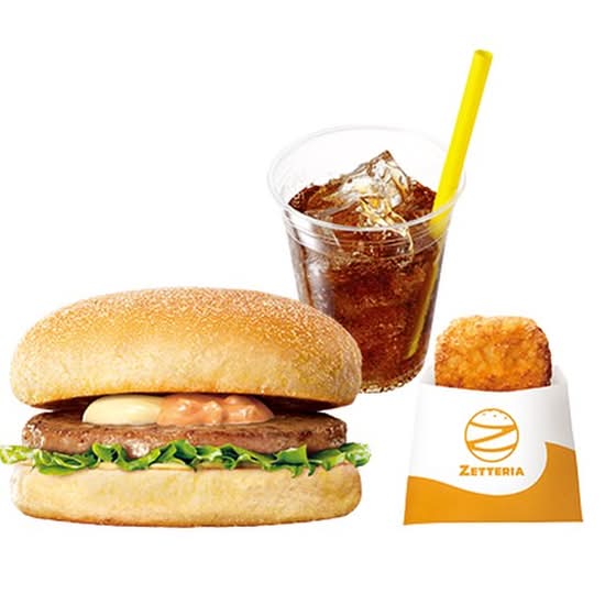 【モーニングセット】シンプルマフィン Sausage Muffin with Lettuce Set