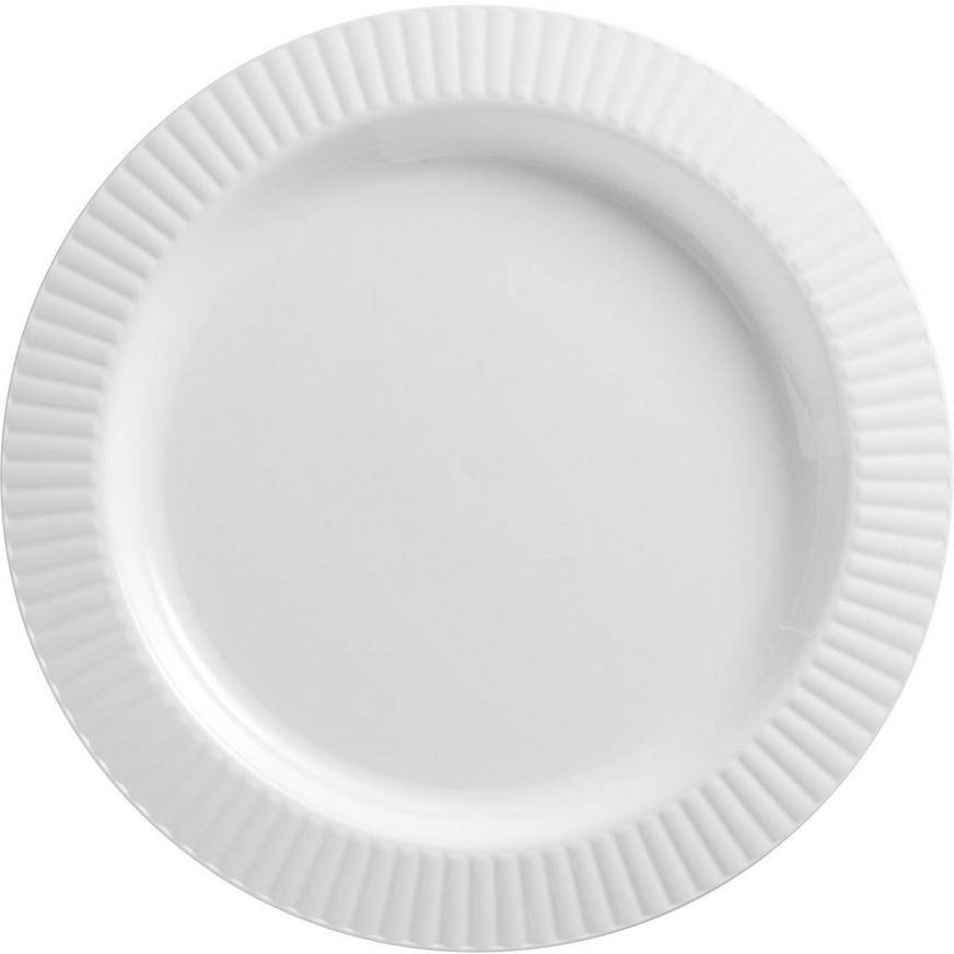 Party City White Premium Plastic Dinner Plates 16ct (unisex/white)