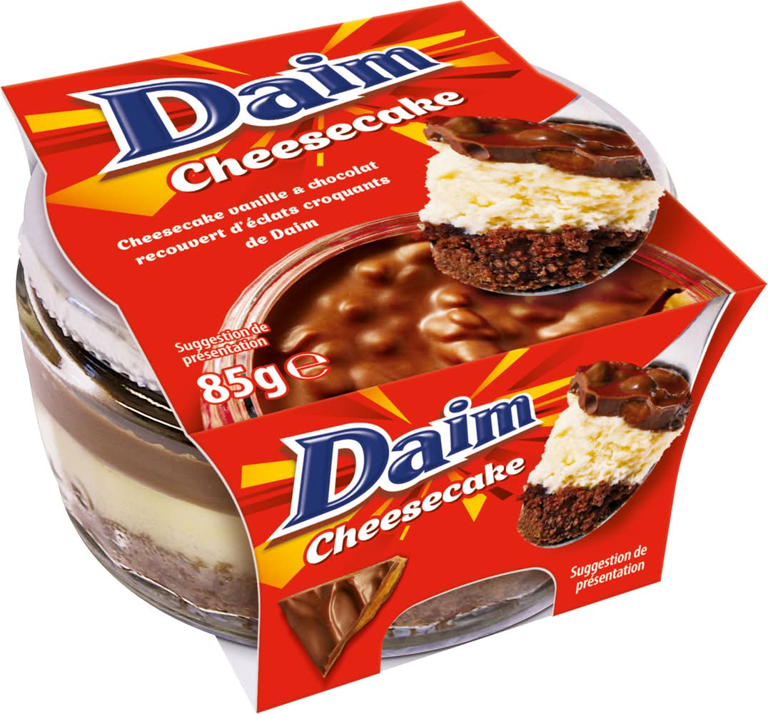 Daim - Dessert cheesecake, vanille-chocolat (85g)