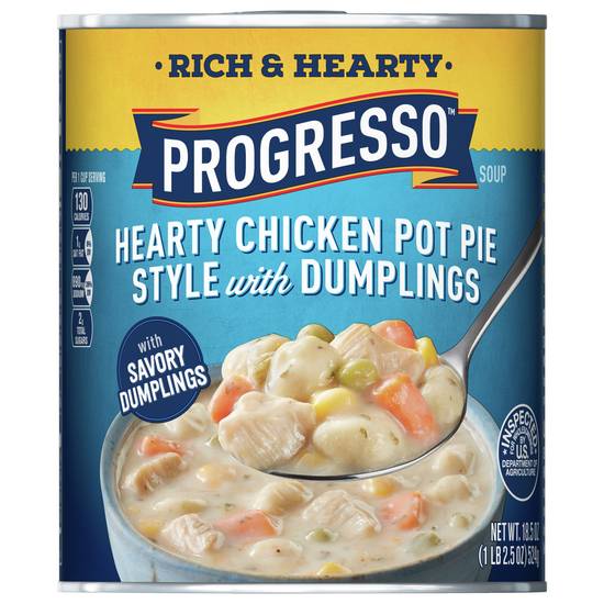Progresso Rich & Hearty Chicken Soup Pot Pie Style With Dumplings