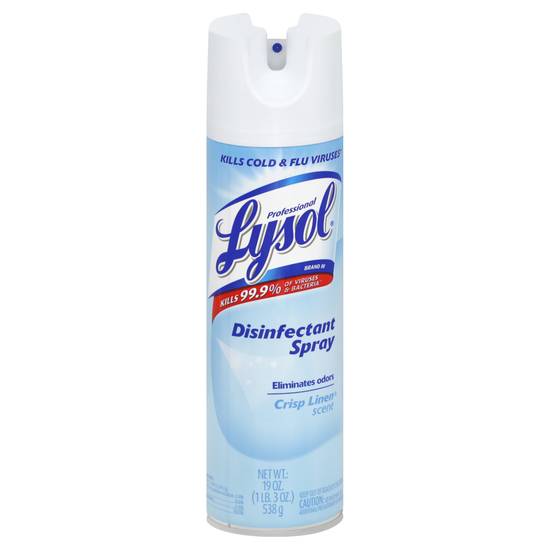 Lysol Crisp Linen Scent Disinfectant Spray (19 oz)