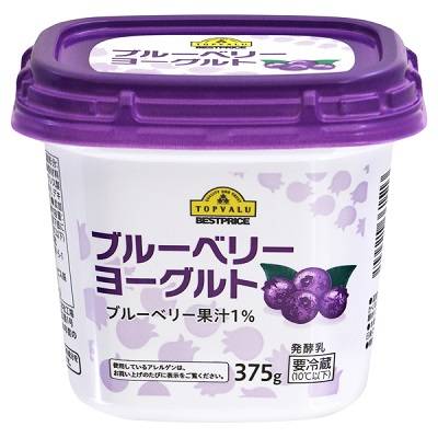 トップバリュ　ベストプライス　ブルーベリーヨーグルト　３７５ｇ