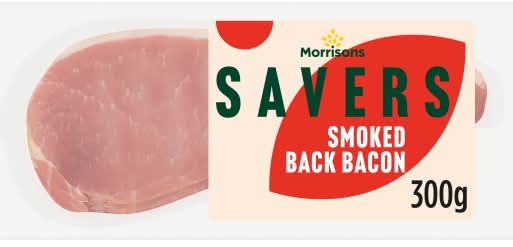 Morrisons Savers Smoked Back Bacon (300g)