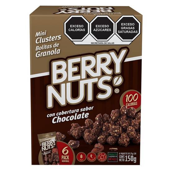 Berry nuts snacks clusters de granola con cobertura de chocolate (150 g)