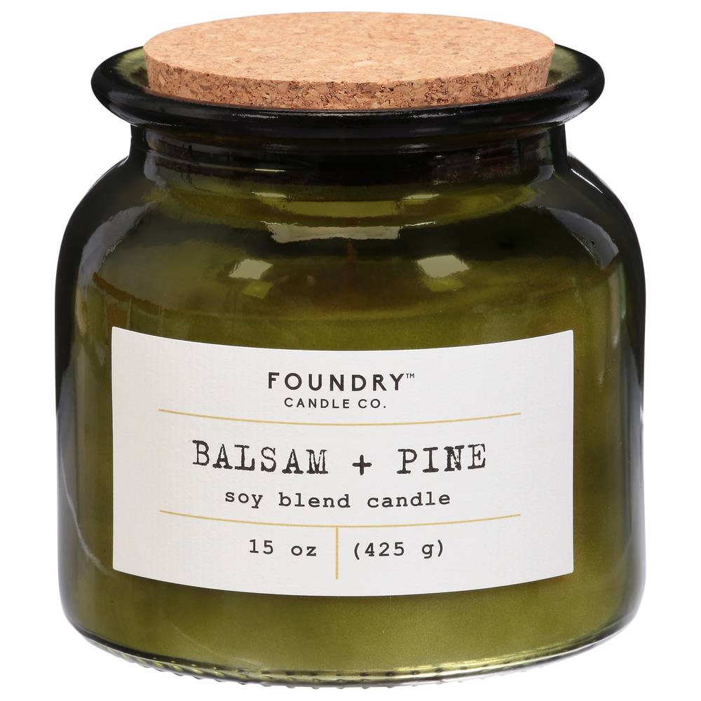 Foundry Candle Co. Balsam + Pine Soy Blend Candle (15 oz)