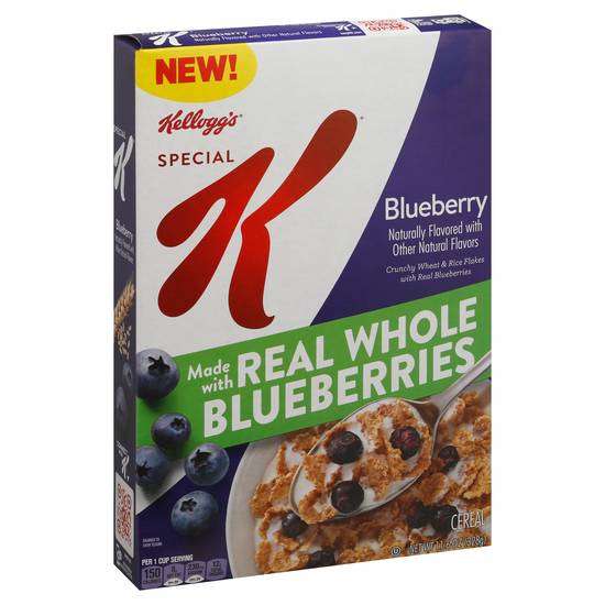 Special K Kellogg's Crunchy Wheat and Rice Flakes Cereal (blueberry)