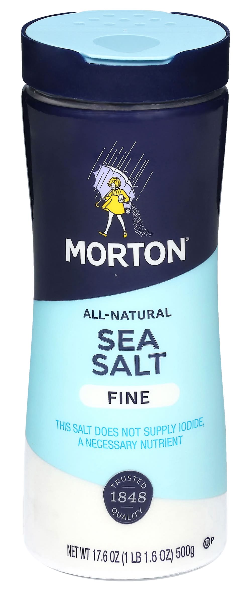 Morton Fine Sea Salt (17.6 oz)