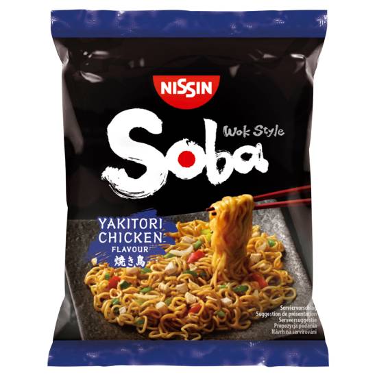 Nissin Soba Yakitori Chicken Instant Wok Style Noodles