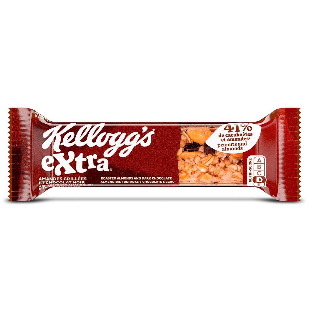 Barritas De Avena, Cacahuetes Y Almendras Con Chocolate Kellogg'S Extra Bolsa 32 G