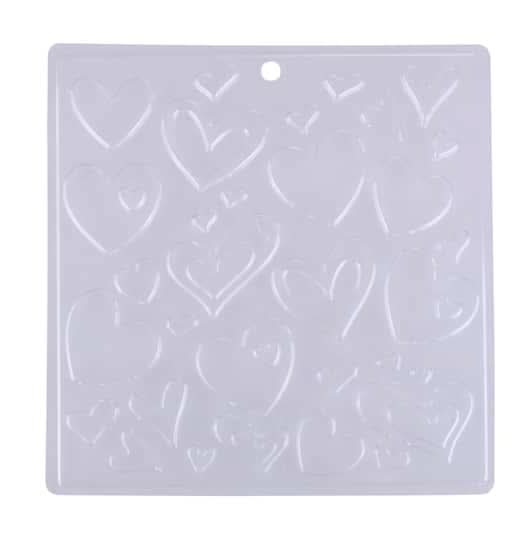 Hearts Plastic Candy Mold By Makery