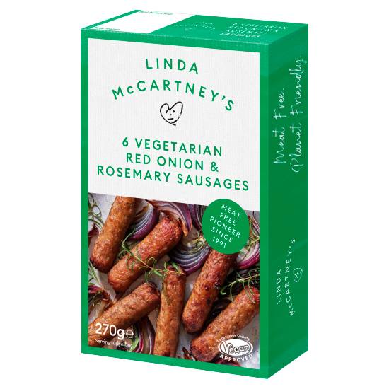 Linda McCartney's Vegetarian Red Onion and Rosemary Sausages (6 pack)