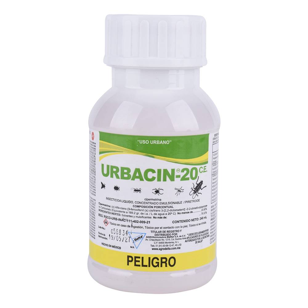 Urbacin-20 insecticida líquido (botella 240 ml)
